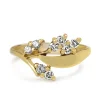 18ct Yellow Gold Diamond Vine Ring