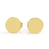 9ct Yellow Gold Disk Stud Earrings