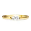 18ct Yellow Gold East West Marquise Solitaire Ring