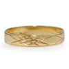18ct Yellow Gold Engraved Vintage Wedding Band