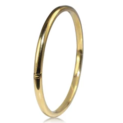 18ct Yellow Gold Estate Oval Hinged Bangle