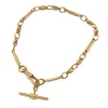9ct Yellow Gold Fancy Link Fob Chain Bracelet