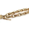 9ct Yellow Gold Fancy Link Etched Bracelet with Padlock
