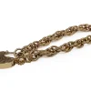 9ct Yellow Gold Fancy Link Bracelet with Padlock Clasp