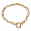 9ct Yellow Gold Fancy Link Hollow Bracelet