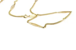 18ct Yellow Gold Fancy Link Chain Necklace