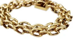 14ct Yellow Gold Fancy Link Vintage Bracelet