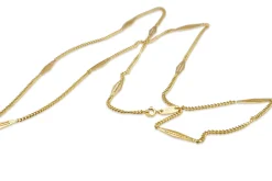 18ct Yellow Gold Fancy Link Chain Necklace
