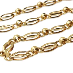 9ct Yellow Gold Fancy Link Chain Necklace