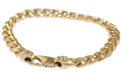 9ct Yellow Gold Flat Curb Link Bracelet