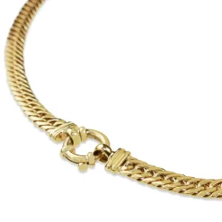 9ct Yellow Gold Flat Curb Link Chain Necklace
