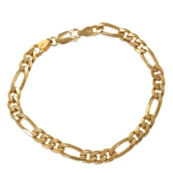 9ct Yellow Gold Flat Fancy Curb Link Bracelet