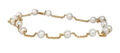 9ct Yellow Gold Fresh Water Pearl Necklace