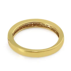 18ct Yellow Gold Grain Set Diamond Band Ring