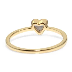 18ct Yellow Gold Heart Diamond Ring