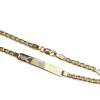 14ct Yellow Gold I.D Flat Link Bracelet