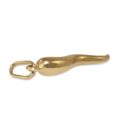 9ct Yellow Gold Italian Horn Charm Pendant