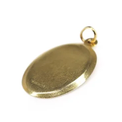 18ct Yellow Gold Madonna Virgin Mary Pendant