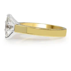 18ct Yellow Gold Marquise Diamond Solitaire Ring