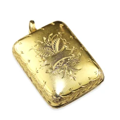 9ct Yellow Gold Masonic Locket