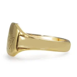 9ct Yellow Gold Masonic Signet Ring