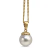 9ct Yellow Gold 8mm Akoya pearl Necklace