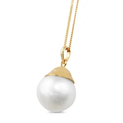 20ct Yellow Gold 16mm South Sea Pearl Pendant