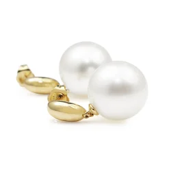 9ct Yellow Gold 12mm South Sea Pearl Earrings