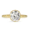 18ct Yellow Gold Old Cut Diamond Solitaire Ring