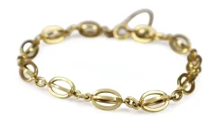 18ct Yellow Gold Open Fancy Link Bracelet