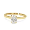 18ct Yellow Gold Oval Diamond Solitaire