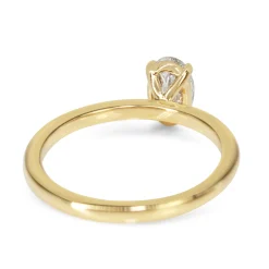 18ct Yellow Gold Oval Diamond Solitaire