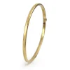 9ct Yellow Gold Oval Hollow Bangle
