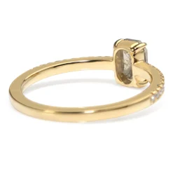 18ct Yellow Gold Salt and Pepper Diamond Ring