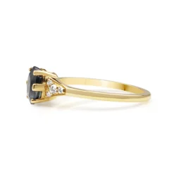 18ct Yellow Gold Sapphire and Diamond Ring