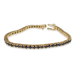 14ct Yellow Gold Sapphire Bracelet