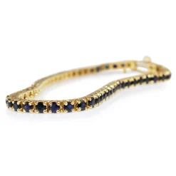 14ct Yellow Gold Sapphire Bracelet