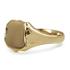 9ct Yellow Gold Shield Style Signet Ring