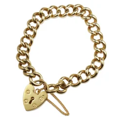 9ct Yellow Gold Solid Curb Link Bracelet