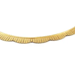 18ct Yellow Gold Solid Omega Necklace