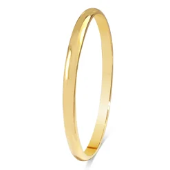 9ct Yellow Gold Solid Round Bangle