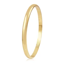 18ct Yellow Gold Solid Round Bangle