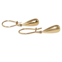 9ct Yellow Gold Tear Drop Earrings