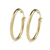 9ct Yellow Gold Thin 20mm Hoop Earrings