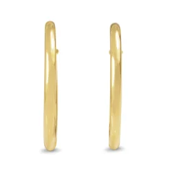 9ct Yellow Gold Thin 20mm Hoop Earrings