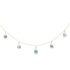 18ct Yellow Gold Topaz Briolette Necklace