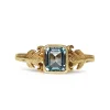 9ct Yellow Gold Topaz Vintage Style Ring