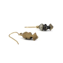14ct Yellow Gold Victorian Blackamoor Earrings