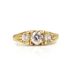 18ct Yellow Gold Vintage 3 Stone Diamond Ring