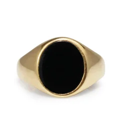9ct Yellow Gold Vintage Onyx Signet Ring